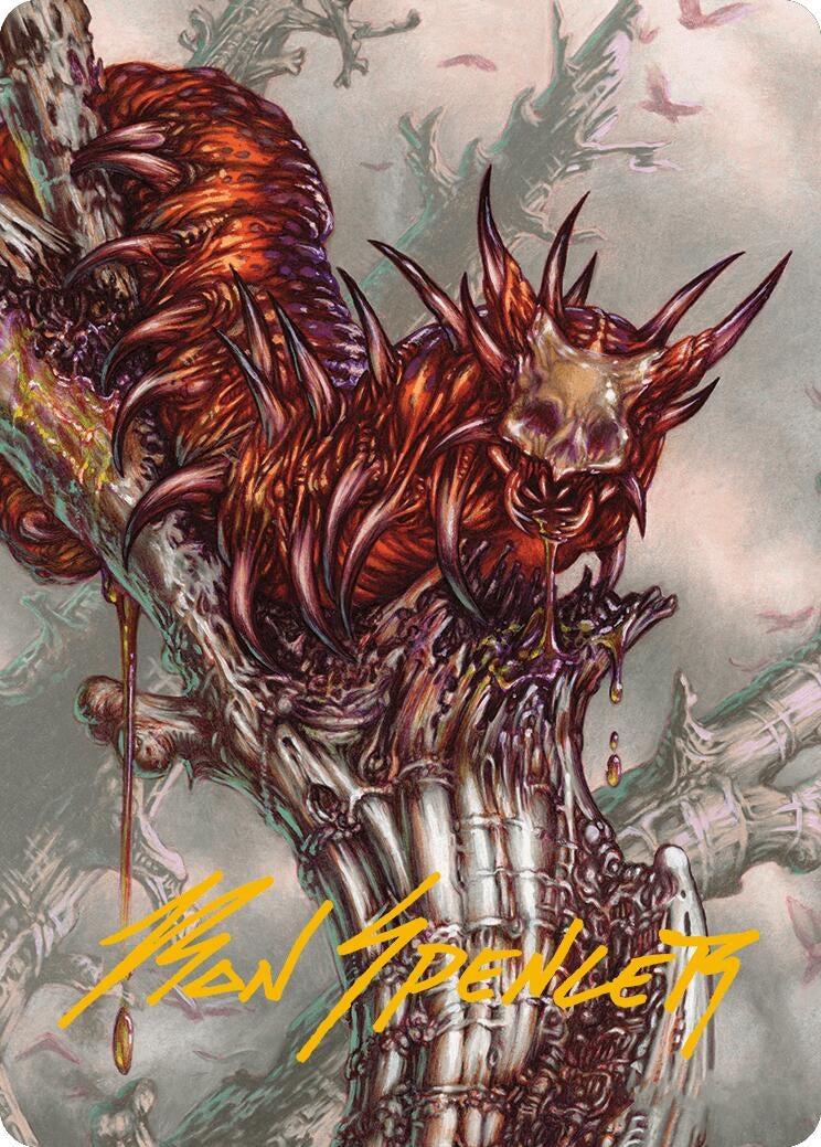 Image for Grist, Voracious Larva Art Card (Gold-Stamped Signature) (Art Series: Modern Horizons 3) (53) - Magic: The Gathering