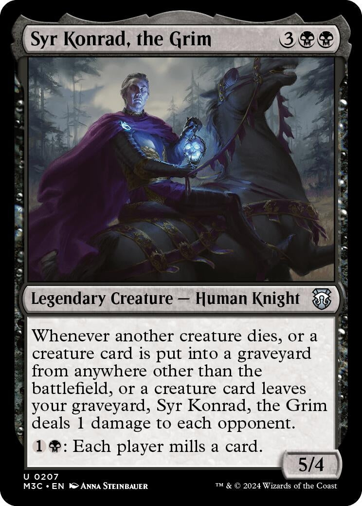 Image for Syr Konrad, the Grim (Ripple Foil) (Commander: Modern Horizons 3) (207) - Magic: The Gathering