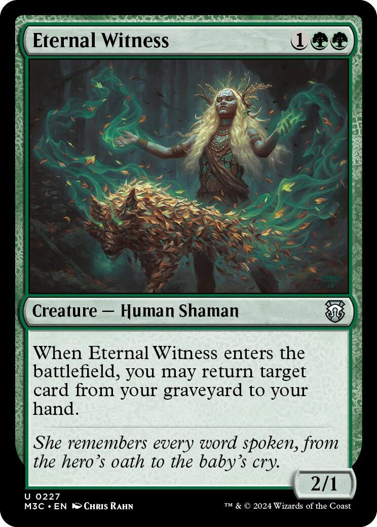 Image for Eternal Witness (Ripple Foil) (Commander: Modern Horizons 3) (227) - Magic: The Gathering
