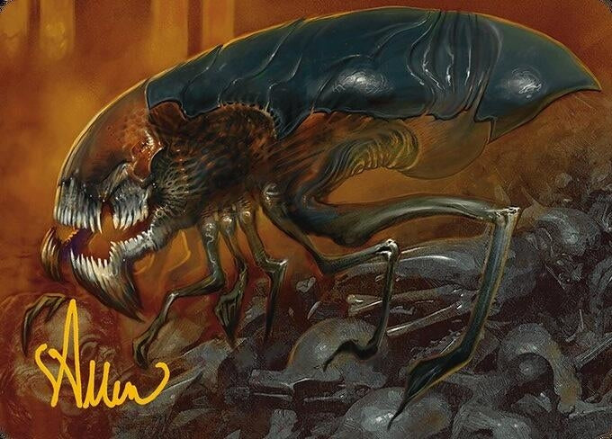 Image for Cranial Ram Art Card (Gold-Stamped Signature) (Art Series: Modern Horizons 3) (13) - Magic: The Gathering