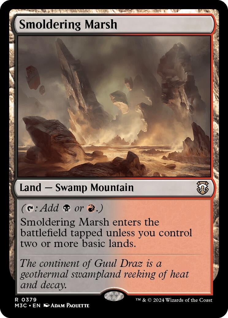Image for Smoldering Marsh (Commander: Modern Horizons 3) (379) - Magic: The Gathering