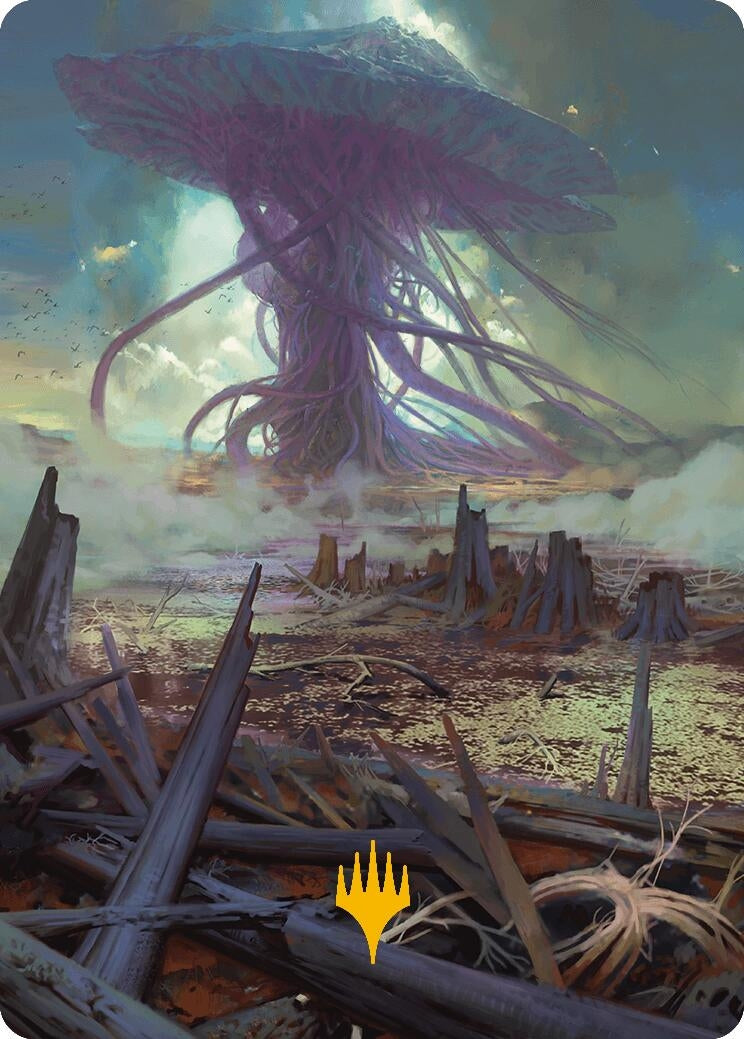 Image for Swamp Art Card (Gold-Stamped Planeswalker Symbol) (Art Series: Modern Horizons 3) (24) - Magic: The Gathering