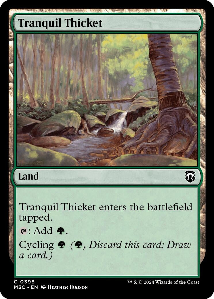 Image for Tranquil Thicket (Ripple Foil) (Commander: Modern Horizons 3) (398) - Magic: The Gathering