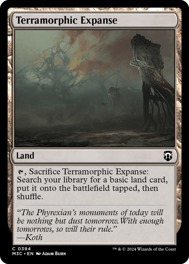 Image for Terramorphic Expanse (Ripple Foil) (Commander: Modern Horizons 3) (394) - Magic: The Gathering