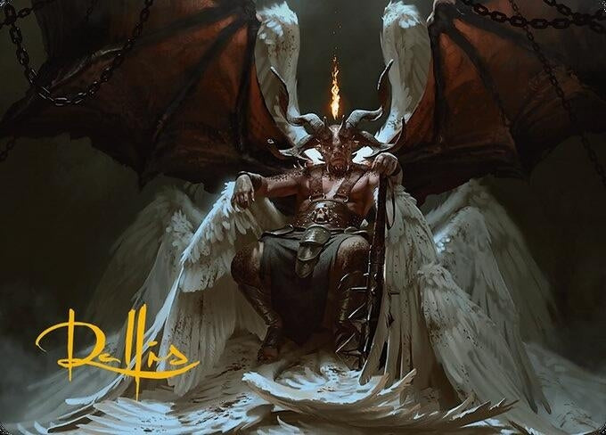 Image for Shilgengar, Sire of Famine Art Card (Gold-Stamped Signature) (Art Series: Modern Horizons 3) (4) - Magic: The Gathering