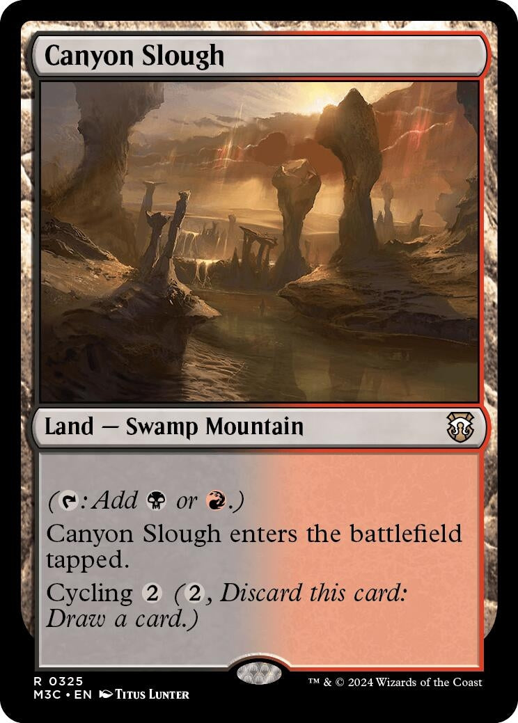 Image for Canyon Slough (Ripple Foil) (Commander: Modern Horizons 3) (325) - Magic: The Gathering