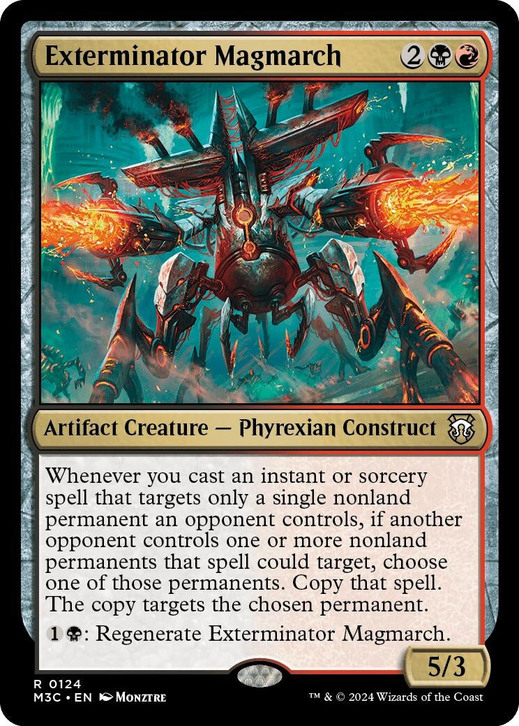 Image for Exterminator Magmarch (Commander: Modern Horizons 3) (124) - Magic: The Gathering