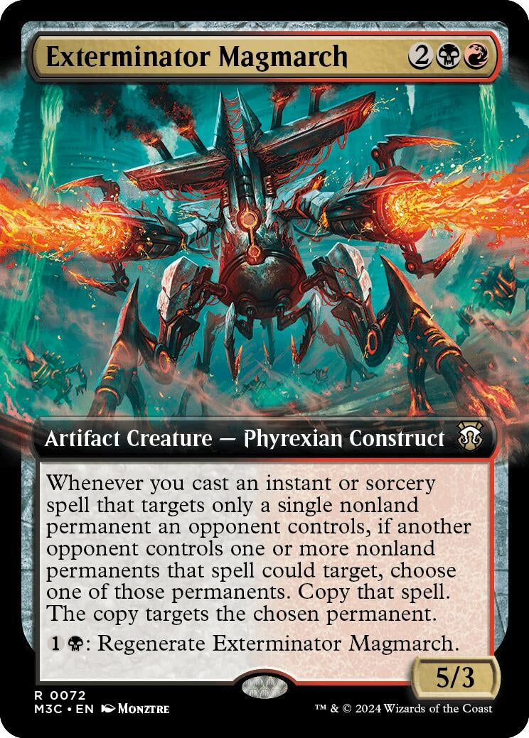 Image for Exterminator Magmarch (Extended Art) (Ripple Foil) (Commander: Modern Horizons 3) (72) - Magic: The Gathering
