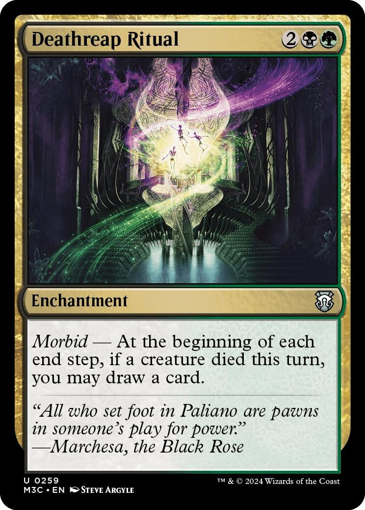 Image for Deathreap Ritual (Ripple Foil) (Commander: Modern Horizons 3) (259) - Magic: The Gathering