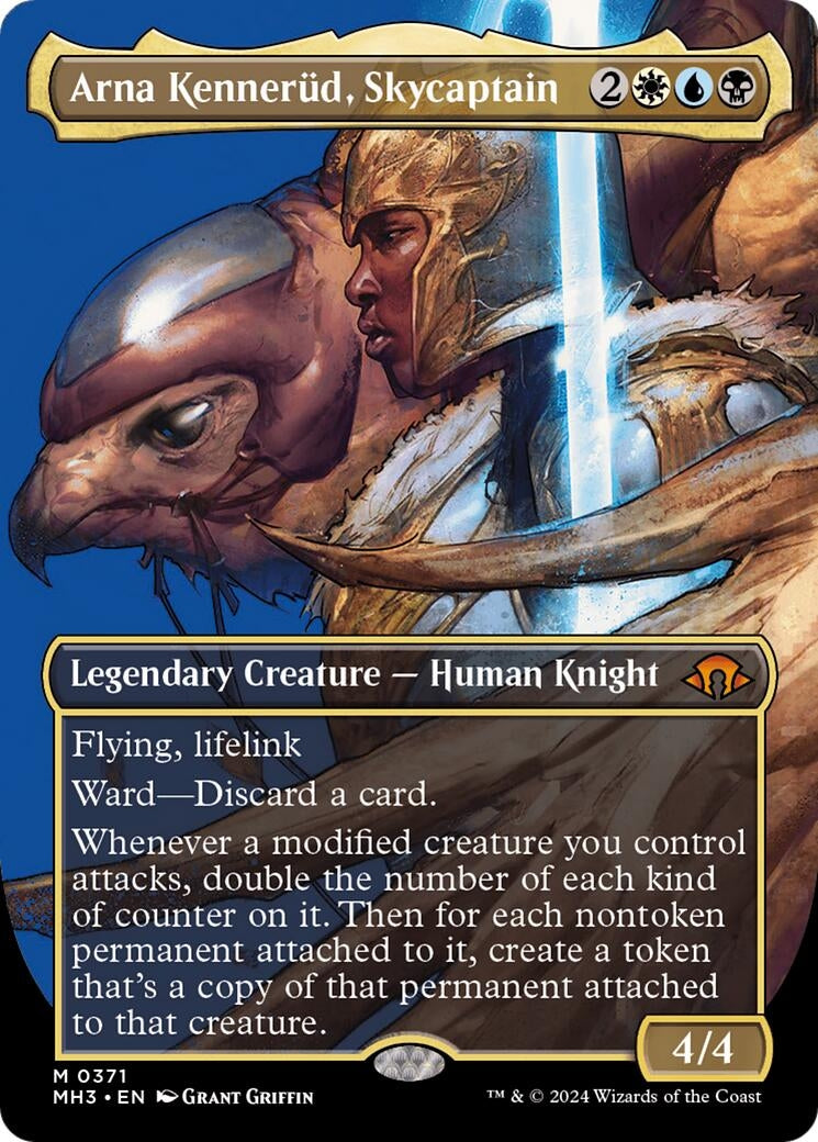 Image for Arna Kennerud, Skycaptain (Borderless) (Modern Horizons 3) (371) - Magic: The Gathering