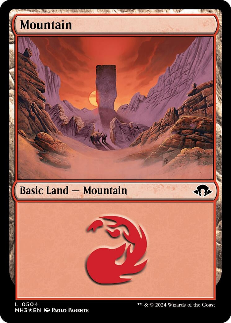 Image for Mountain (0504) (Ripple Foil) (Modern Horizons 3) (504) - Magic: The Gathering
