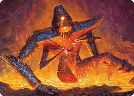 Image for Molten Gatekeeper Art Card (Art Series: Modern Horizons 3) (5) - Magic: The Gathering