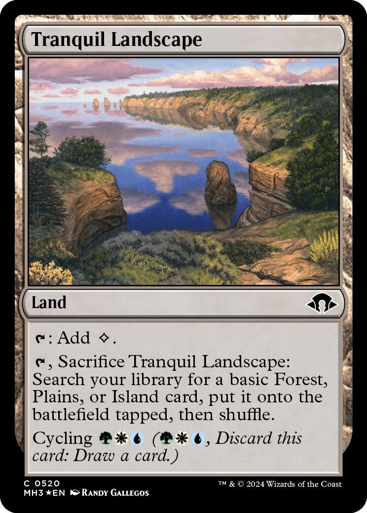 Image for Tranquil Landscape (Ripple Foil) (Modern Horizons 3) (520) - Magic: The Gathering