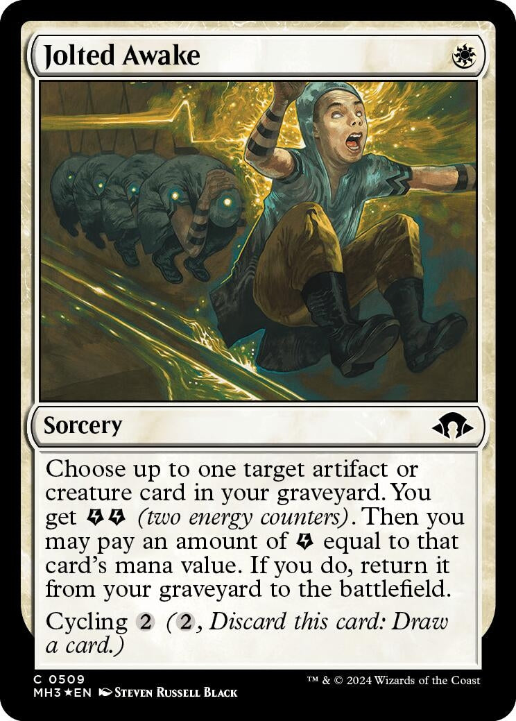 Image for Jolted Awake (Ripple Foil) (Modern Horizons 3) (509) - Magic: The Gathering