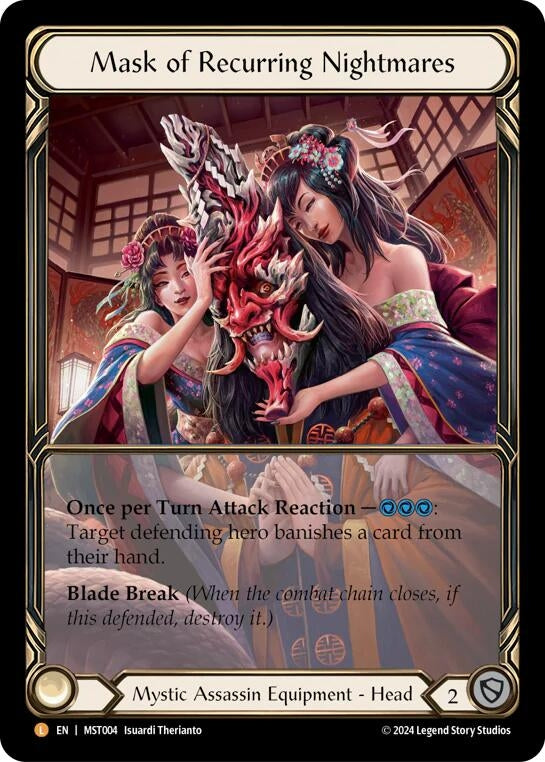 Image for Mask of Recurring Nightmares (Extended Art) (Part the Mistveil) (MST004) - Flesh and Blood TCG