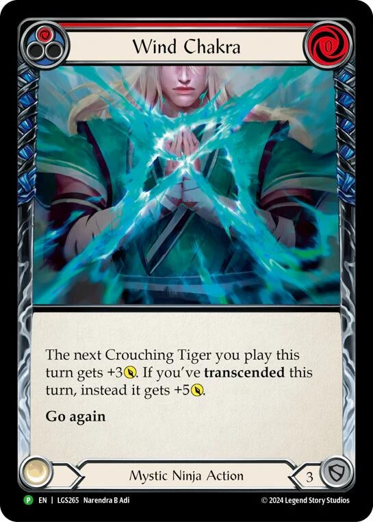 Image for Wind Chakra - LGS265 (Flesh and Blood: Promo Cards) (LGS265) - Flesh and Blood TCG
