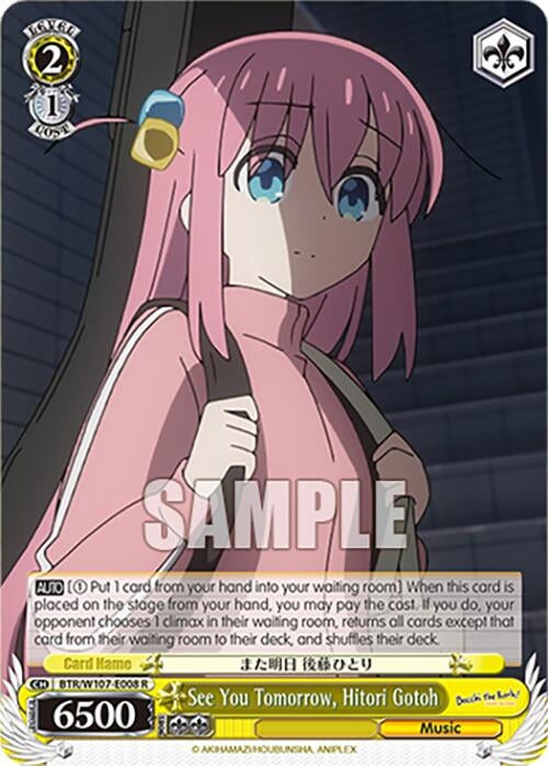 Image for See You Tomorrow, Hitori Gotoh (BOCCHI THE ROCK!) (BTR/W107-E008 R) - Weiss Schwarz