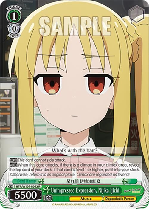 Image for Unimpressed Expression, Nijika Ijichi (BOCCHI THE ROCK!) (BTR/W107-E042 R) - Weiss Schwarz