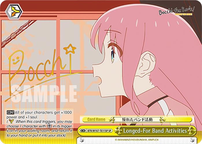 Image for Longed-For Band Activities (SP) (BOCCHI THE ROCK!) (BTR/W107-TE11SP SP) - Weiss Schwarz