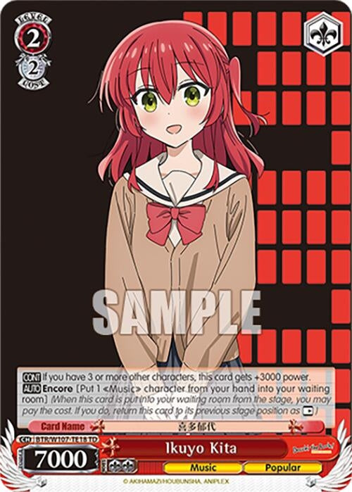Image for Ikuyo Kita (BOCCHI THE ROCK!) (BTR/W107-TE18 TD) - Weiss Schwarz