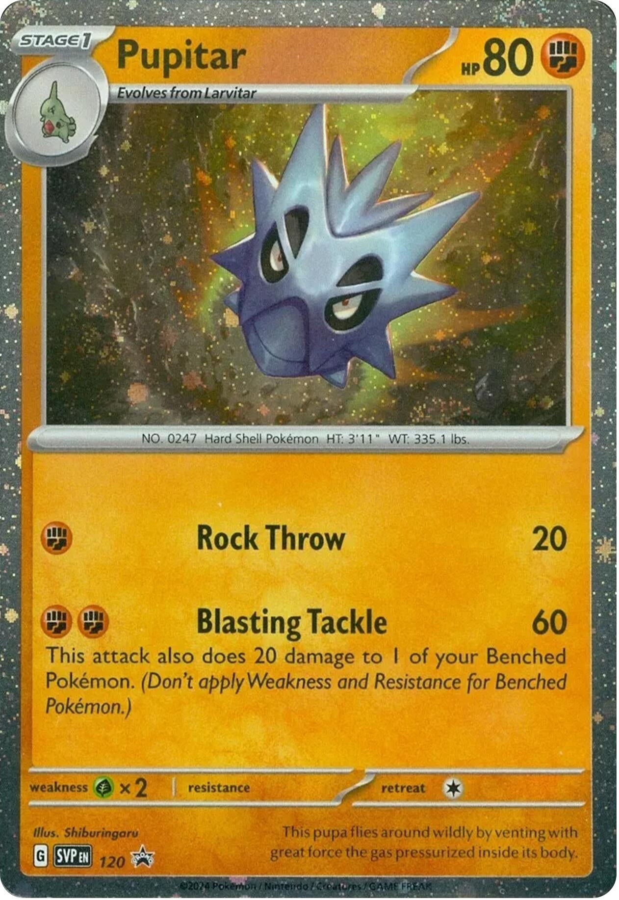 Image for Pupitar - 120 (SV: Scarlet & Violet Promo Cards) (120) - Pokemon