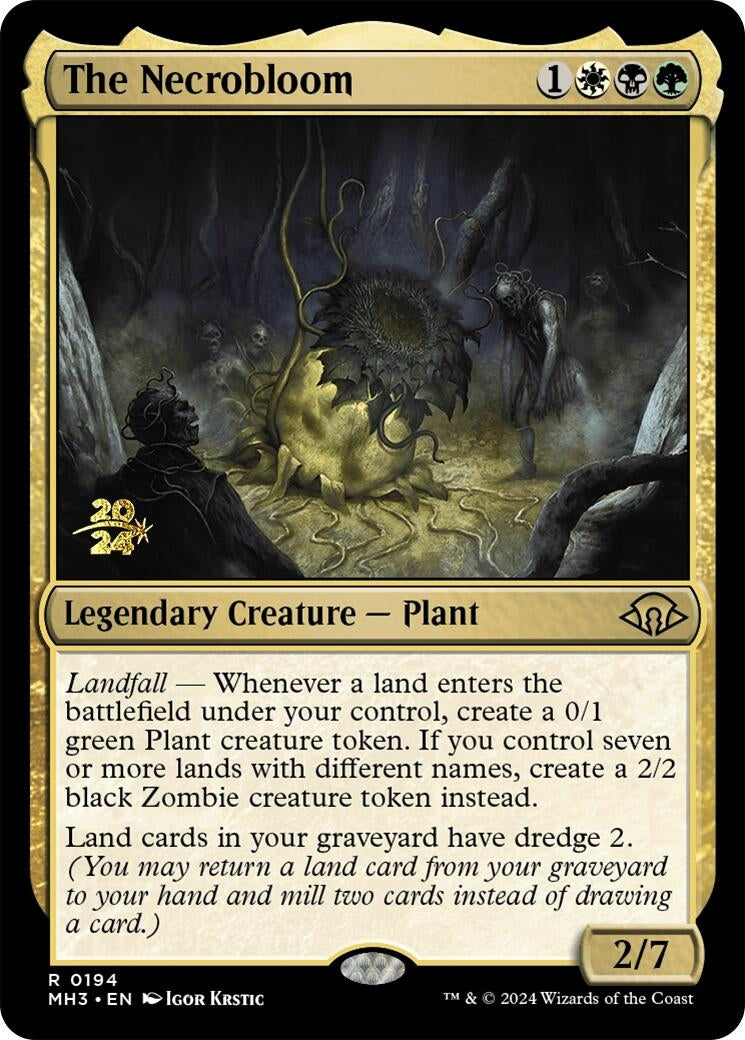 Image for The Necrobloom (Prerelease Cards) (194) - Magic: The Gathering