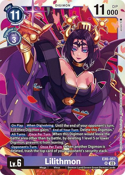 Image for Lilithmon (EX6-057 SR) [Infernal Ascension]