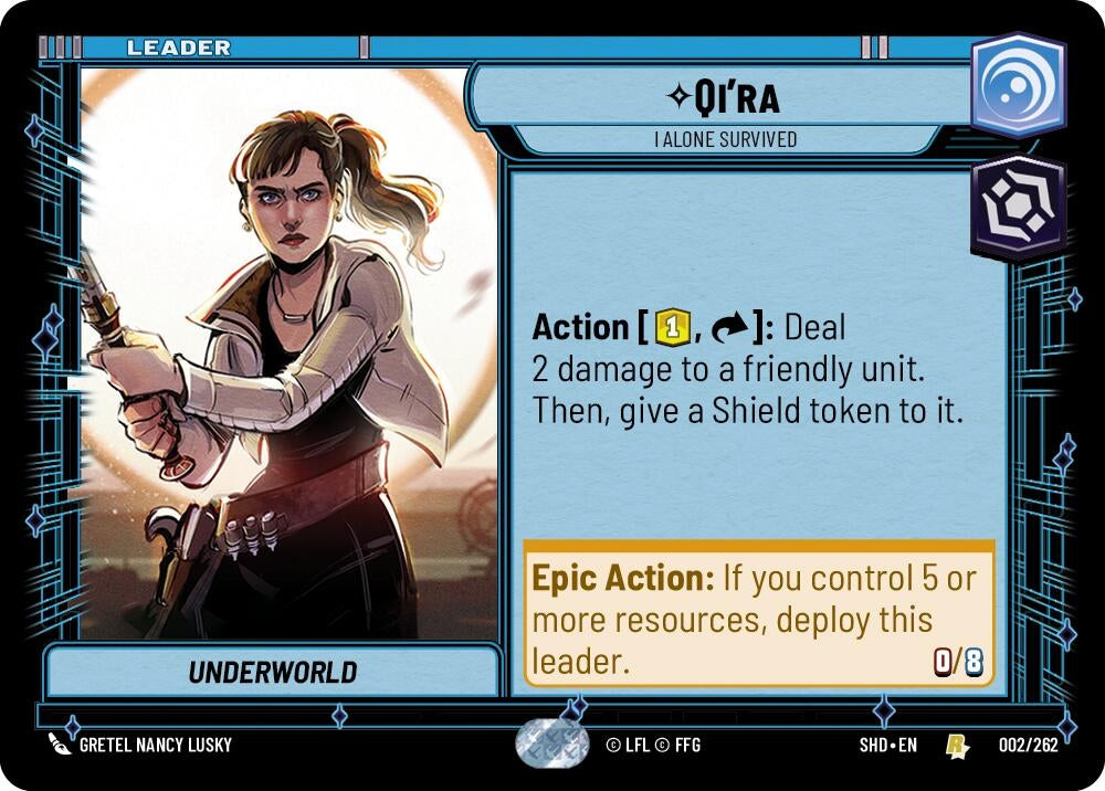 Image for Qi'ra - I Alone Survived (Shadows of the Galaxy) (002/262) - Star Wars: Unlimited