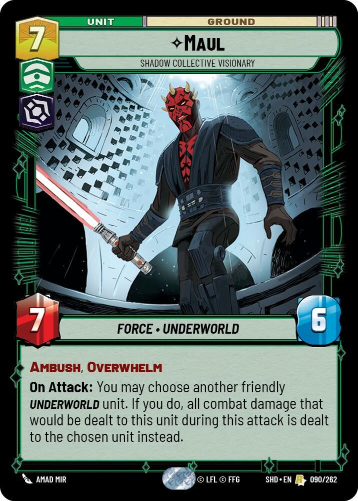 Image for Maul - Shadow Collective Visionary (Shadows of the Galaxy) (090/262) - Star Wars: Unlimited