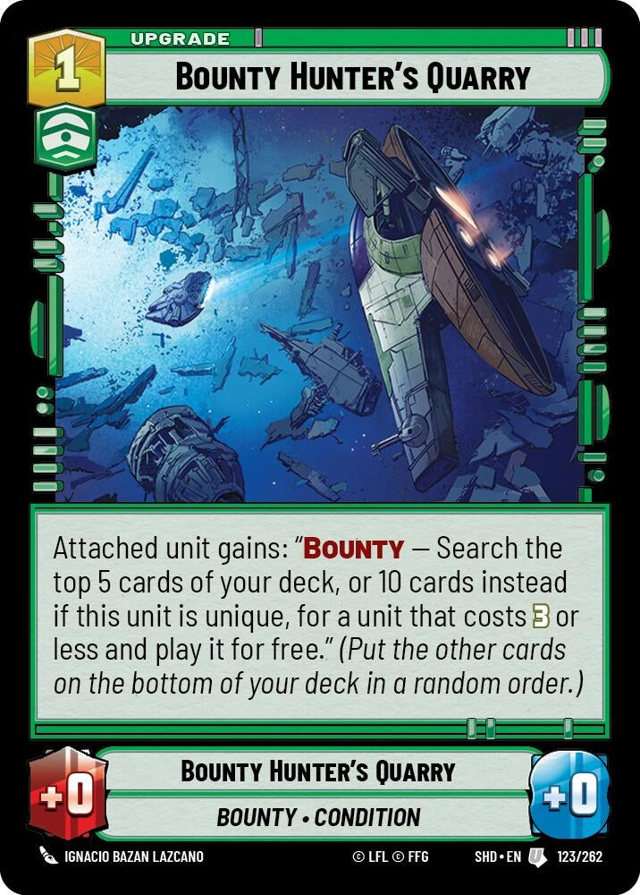 Image for Bounty Hunter's Quarry (Shadows of the Galaxy) (123/262) - Star Wars: Unlimited