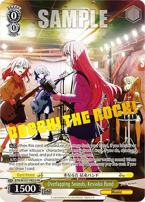 Image for Overlapping Sounds, Kessoku Band (PR) (BOCCHI THE ROCK!) (BTR/W107-PE02) - Weiss Schwarz