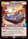 Image for Stolen Landspeeder (Shadows of the Galaxy) (161/262) - Star Wars: Unlimited