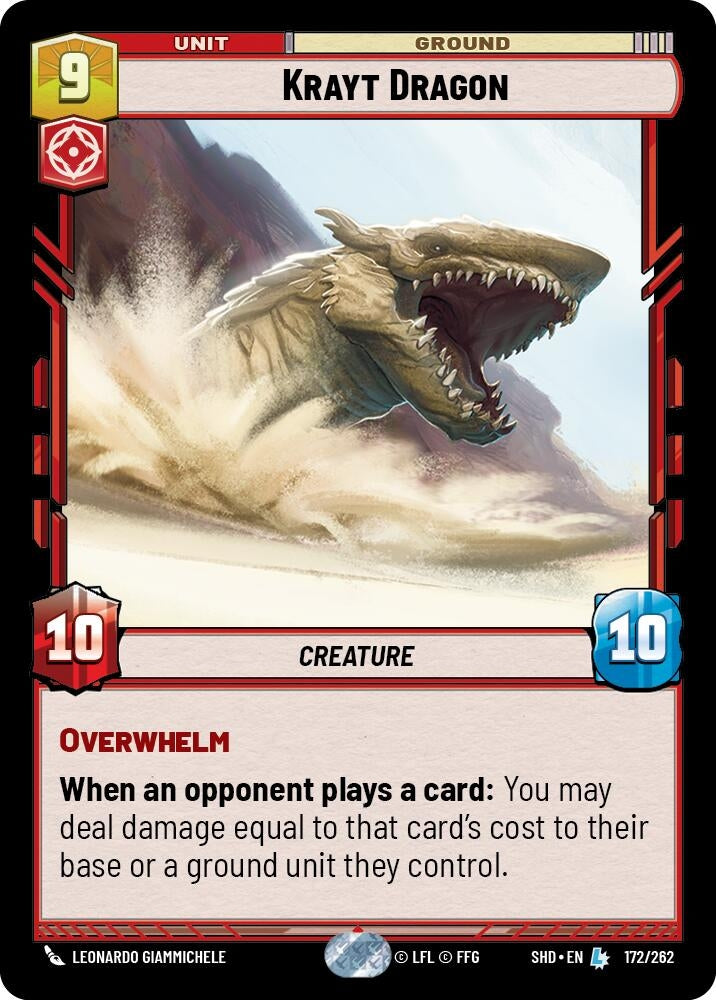 Image for Krayt Dragon (Shadows of the Galaxy) (172/262) - Star Wars: Unlimited