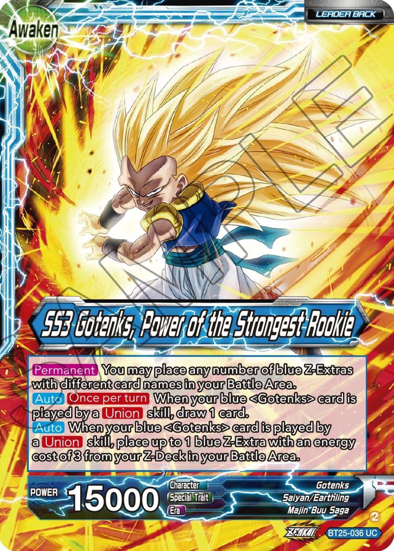 Image for Gotenks // SS3 Gotenks, Power of the Strongest Rookie (Legend of the Dragon Balls) (BT25-036) - Dragon Ball Super: Masters