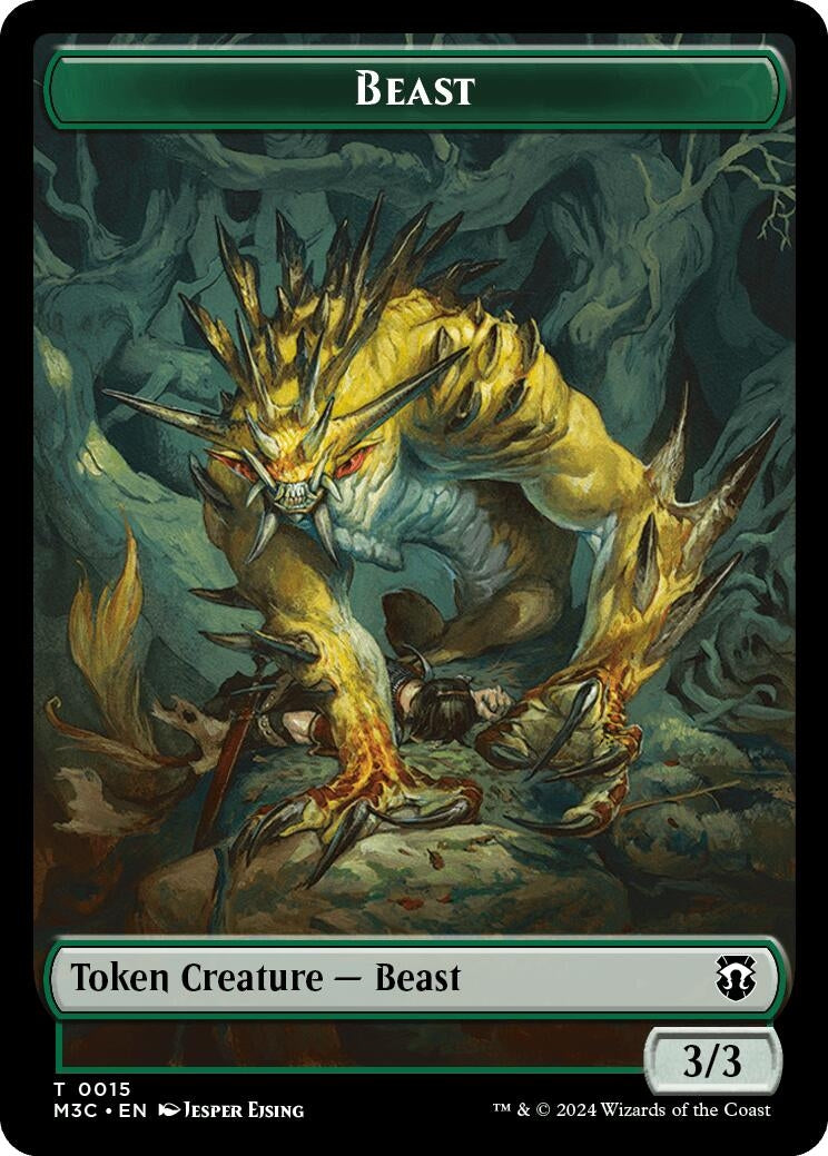 Image for Beast (0015) // Insect (0025) Double-Sided Token (Commander: Modern Horizons 3) (15 // 25) - Magic: The Gathering