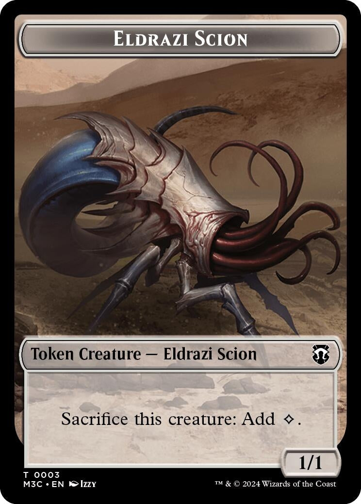 Image for Eldrazi Scion // Eldrazi Spawn Double-Sided Token (Commander: Modern Horizons 3) (3 // 2) - Magic: The Gathering