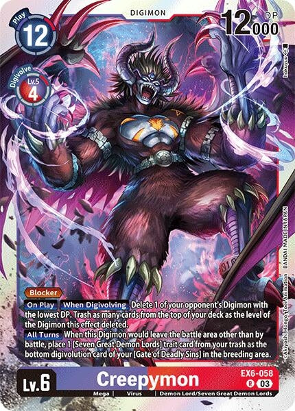 Image for Creepymon (EX6-058 R) [Infernal Ascension]