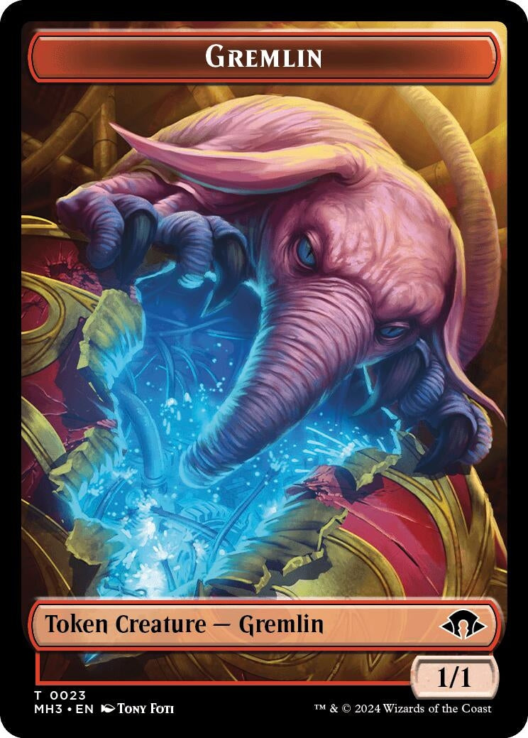 Image for Gremlin // Energy Reserve Double-Sided Token (Modern Horizons 3) (23 // 36) - Magic: The Gathering