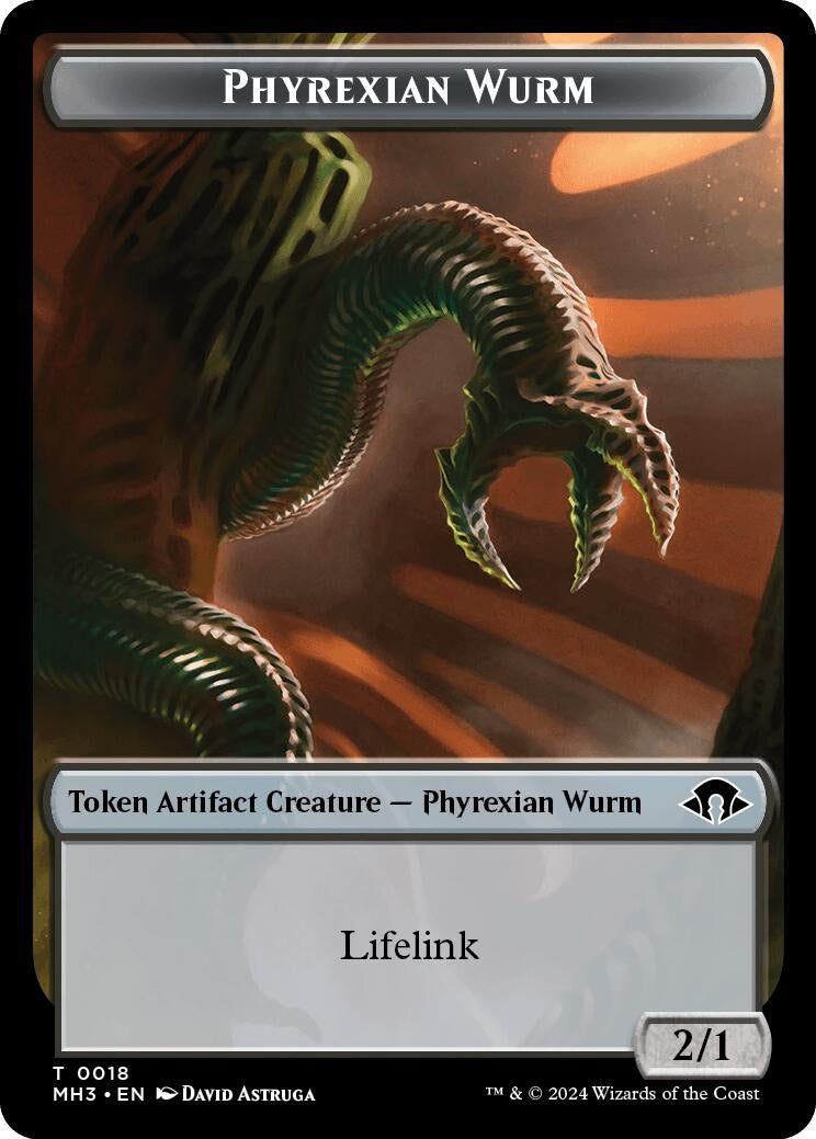 Image for Phyrexian Wurm Token (0018) (Modern Horizons 3) (18) - Magic: The Gathering