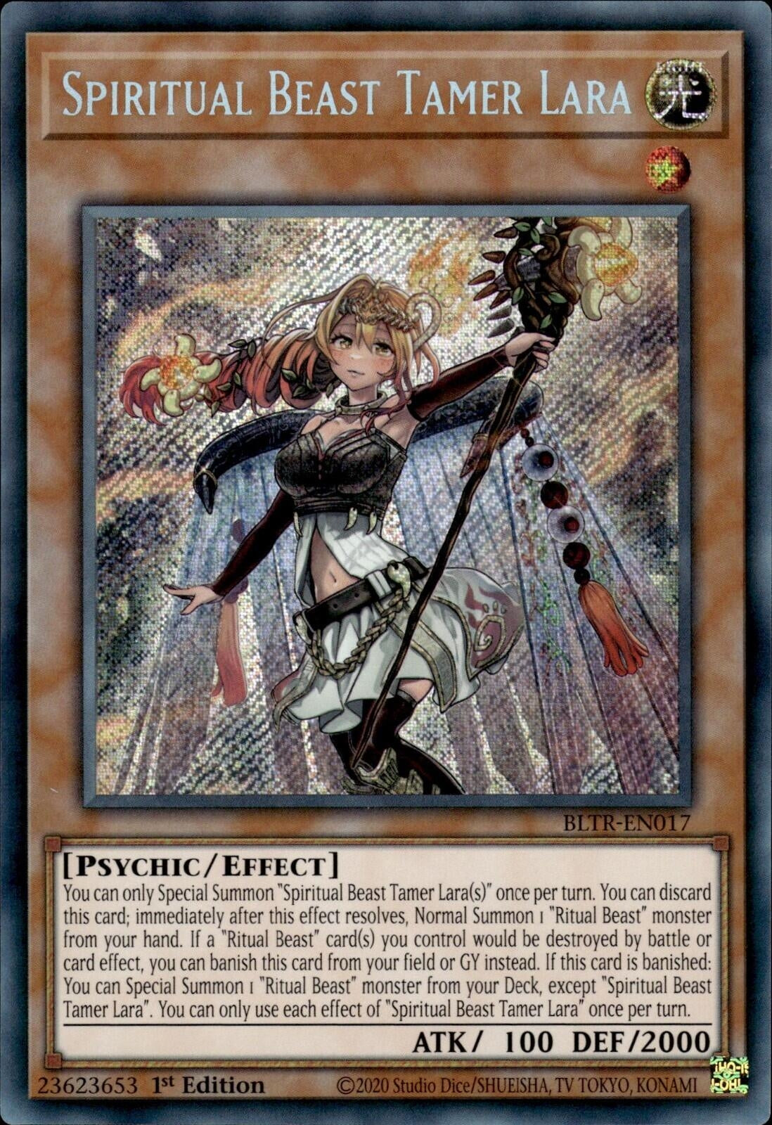 Image for Spiritual Beast Tamer Lara (Battles of Legend: Terminal Revenge) (BLTR-EN017) - YuGiOh