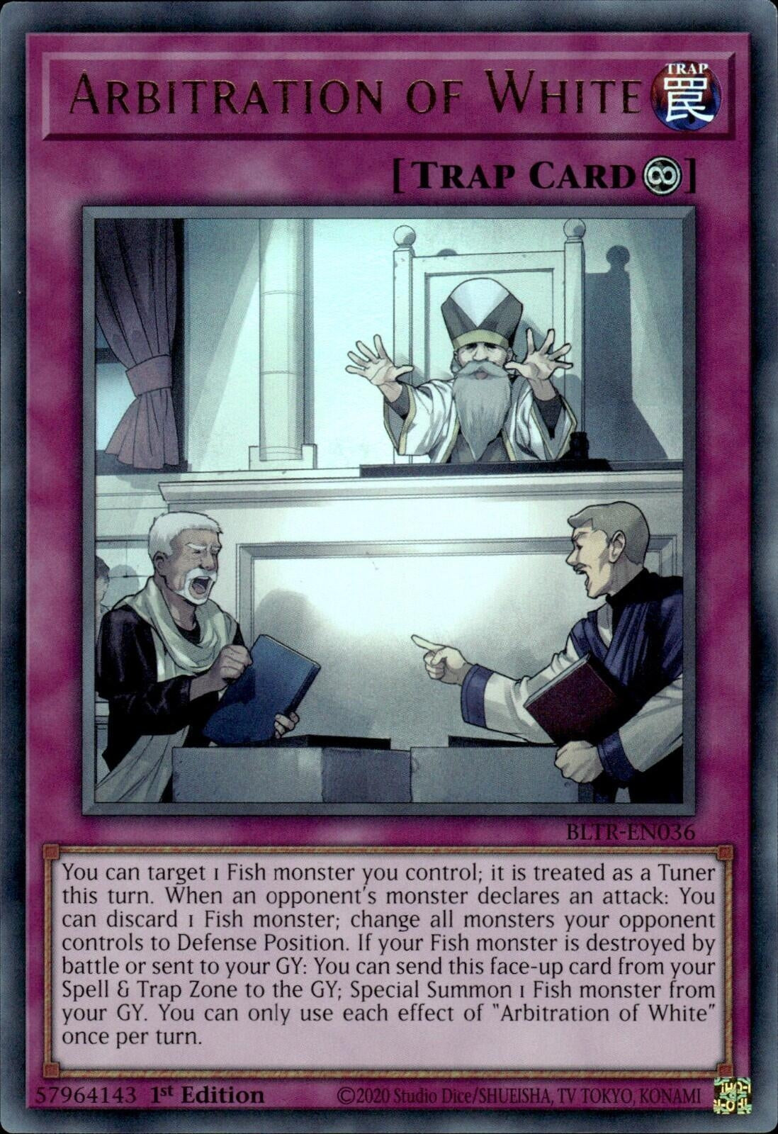 Image for Arbitration of White (Battles of Legend: Terminal Revenge) (BLTR-EN036) - YuGiOh