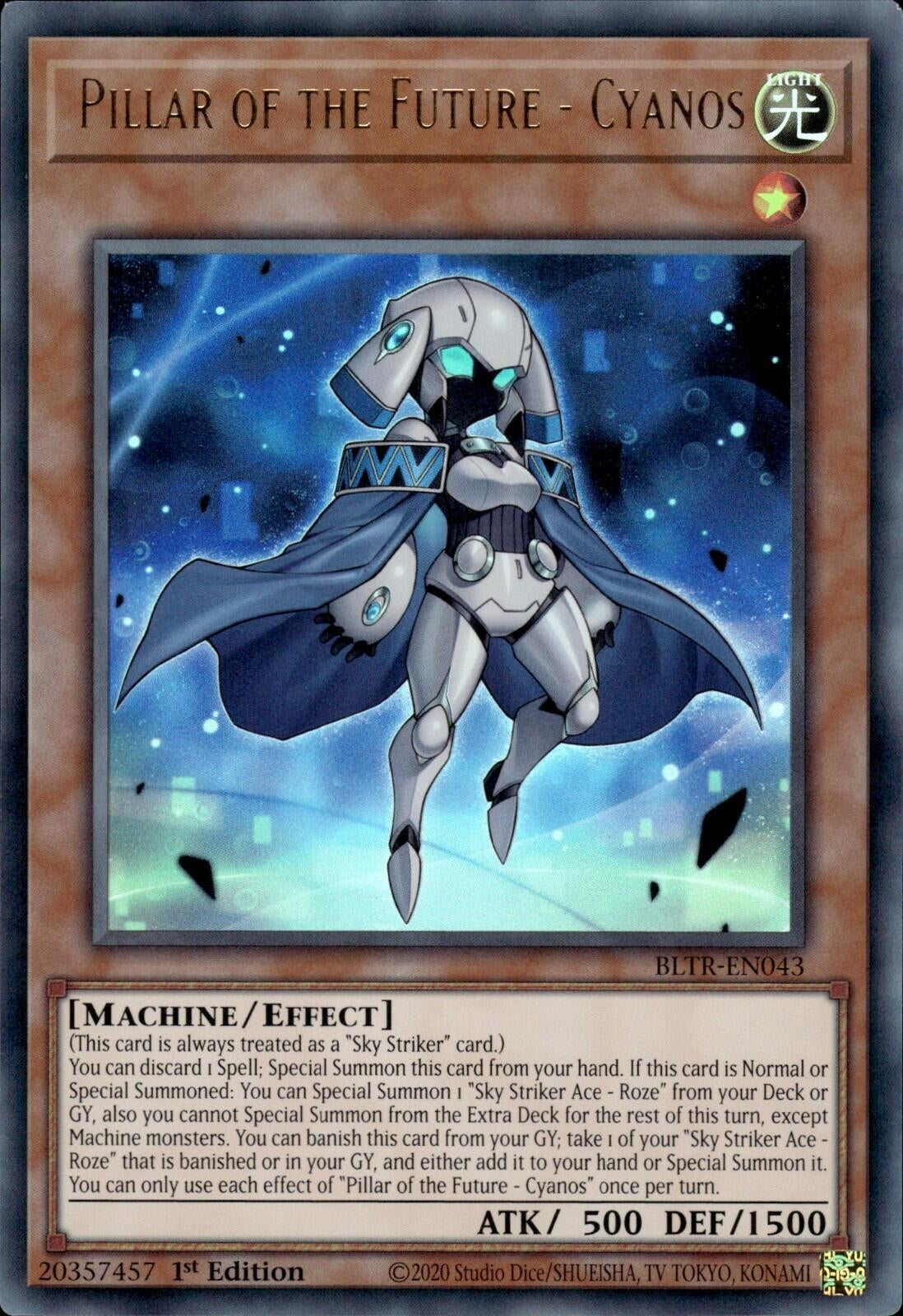 Image for Pillar of the Future - Cyanos (Battles of Legend: Terminal Revenge) (BLTR-EN043) - YuGiOh