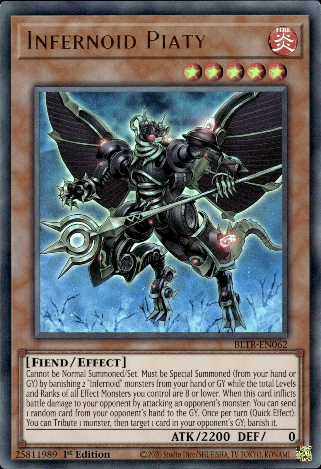 Image for Infernoid Piaty (Battles of Legend: Terminal Revenge) (BLTR-EN062) - YuGiOh