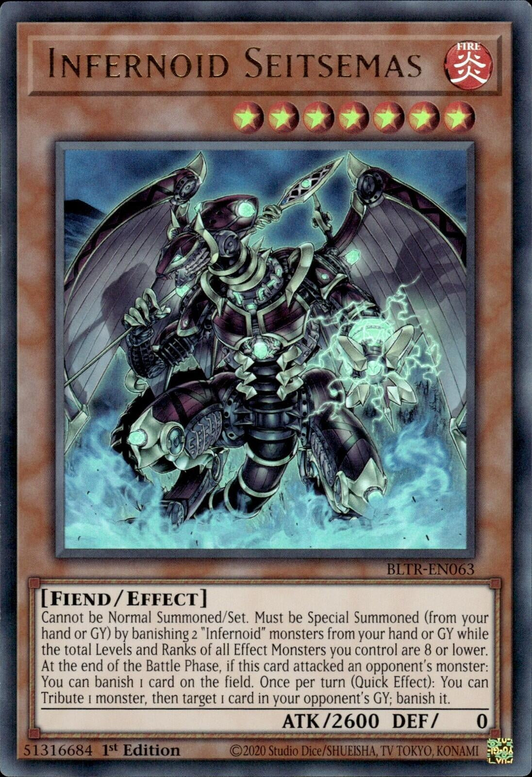 Image for Infernoid Seitsemas (Battles of Legend: Terminal Revenge) (BLTR-EN063) - YuGiOh