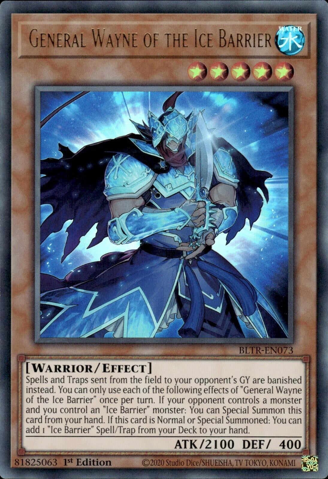 Image for General Wayne of the Ice Barrier (Battles of Legend: Terminal Revenge) (BLTR-EN073) - YuGiOh