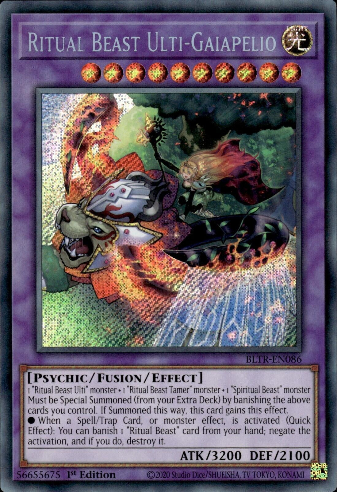 Image for Ritual Beast Ulti-Gaiapelio (Battles of Legend: Terminal Revenge) (BLTR-EN086) - YuGiOh