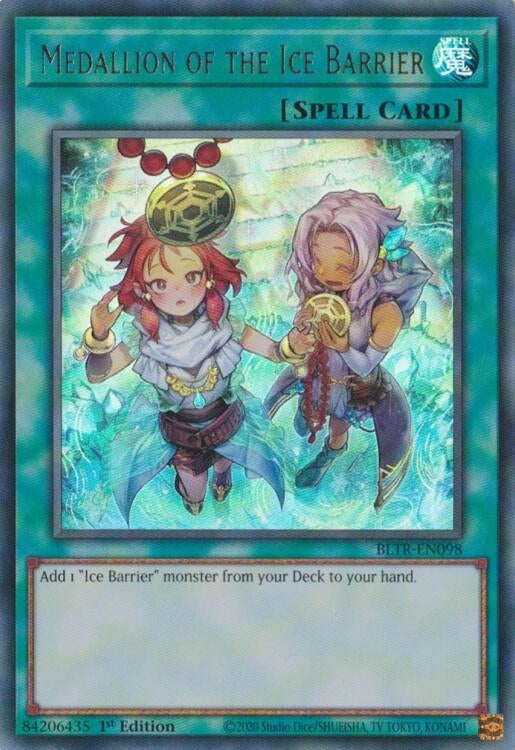 Image for Medallion of the Ice Barrier (Alternate Art) (Battles of Legend: Terminal Revenge) (BLTR-EN098) - YuGiOh
