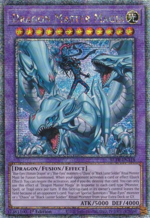 Image for Dragon Master Magia (Quarter Century Secret Rare) (Battles of Legend: Terminal Revenge) (BLTR-EN118) - YuGiOh