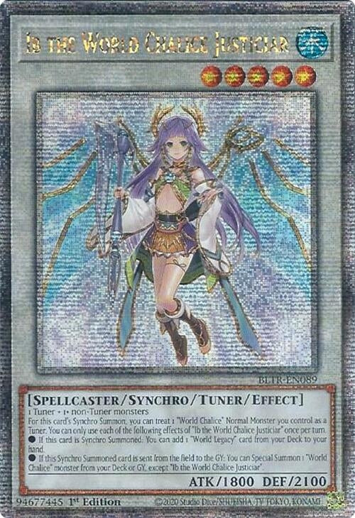 Image for Ib the World Chalice Justiciar (Quarter Century Secret Rare) (Battles of Legend: Terminal Revenge) (BLTR-EN089) - YuGiOh