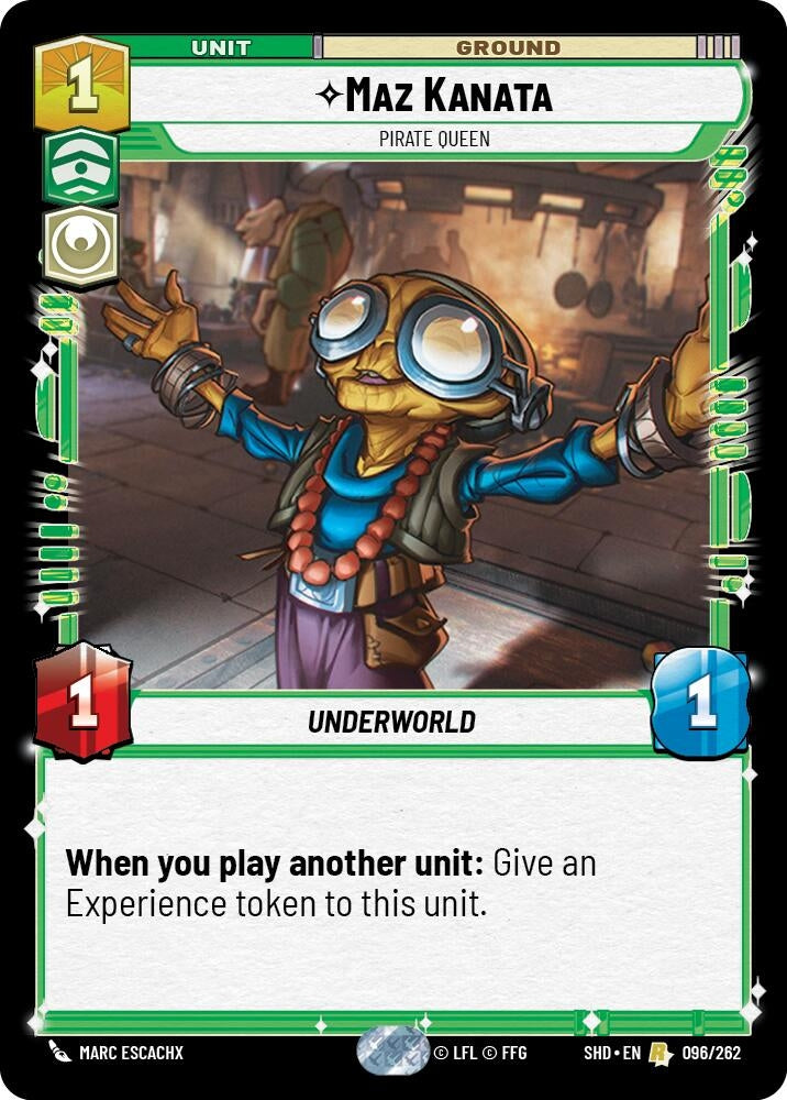 Image for Maz Kanata - Pirate Queen (Shadows of the Galaxy) (096/262) - Star Wars: Unlimited